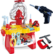 Gifts2U Pretend Play Workbench with Electric Drill, Kids Too