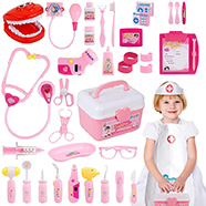 Gifts2U Toy Doctor Kit, 37 Piece Kids Pretend Play Toys Dent